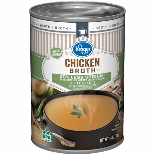 Kroger Fat Free Lower Sodium Chicken Broth