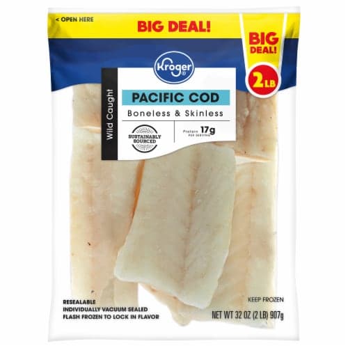 Kroger  Wild Caught Cod Fillets Big Deal!