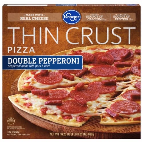 Kroger Extra Pepperoni Extra Thin Crust  Pizza