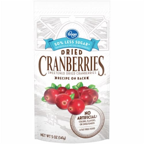Kroger Reduced Sugar Sweetened Dried Cranberries