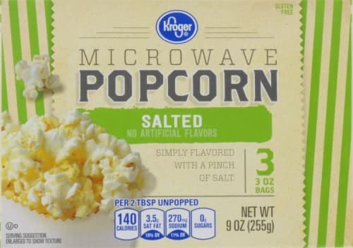 Kroger Salted Microwave Popcorn