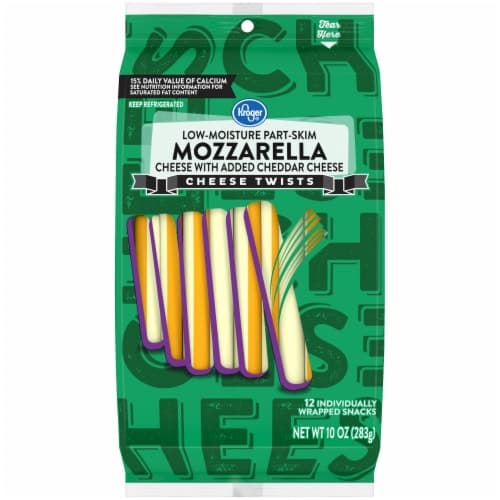 Kroger Mozzarella & Cheddar Twists Cheese