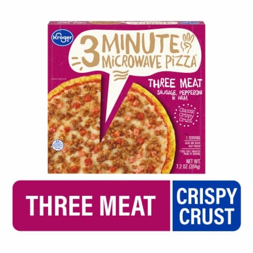 Kroger Three Meat Crispy Crust Personal  Pizza