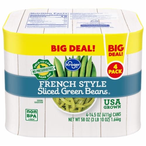 Kroger French Style Sliced Green Beans Big Deal!