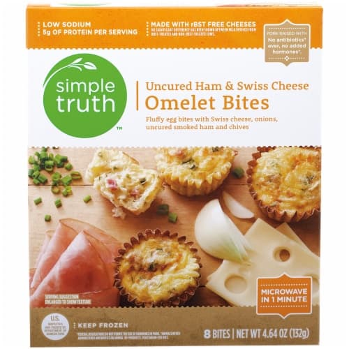 Simple Truth Uncured Ham & Swiss Cheese Omelet Bites