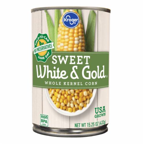 Kroger Sweet White & Gold Whole Kernel Corn