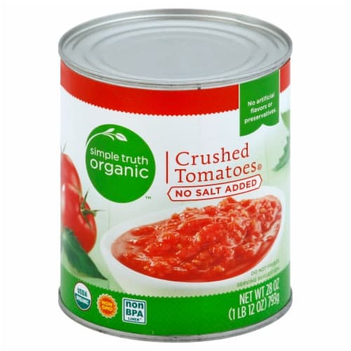 Simple Truth Organic No Salt Added Crushed Tomatoes