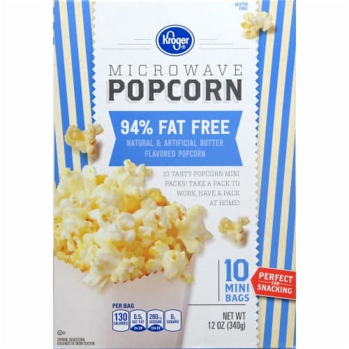 Kroger 94% Fat Free Microwave Popcorn Mini Bags
