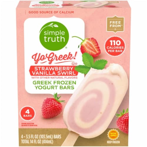 Simple Truth Yo Greek! Strawberry Vanilla Swirl Greek  Yogurt Bars