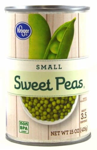 Kroger Small Canned Sweet Peas