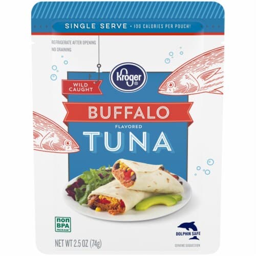 Kroger Wild Caught Buffalo Flavored Tuna Pouch