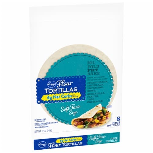 Kroger Soft Taco Size Low Carb Flour Tortillas