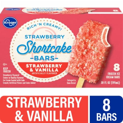 Kroger Arctic Blasters Strawberry Shortcake Ice Cream Bars