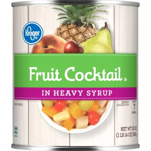 Kroger Canned Fruit Cocktail In Heavy Syrup