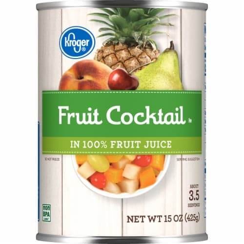 Kroger Canned Fruit Cocktail In 100% Fruit Juice
