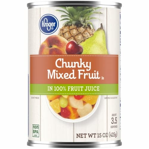 Kroger Canned Chunky Mixed Fruit In 100% Fruit Juice