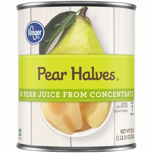 Kroger Pear Halves In Pear Juice From Concentrate