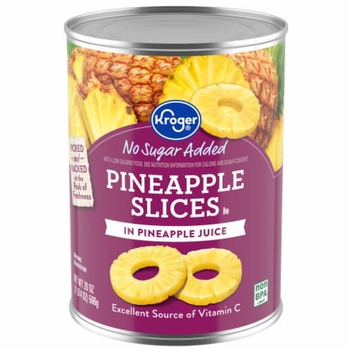 Kroger Canned Pineapple Slices In Pineapple Juice