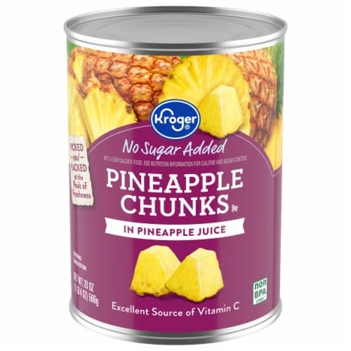 Kroger Canned Pineapple Chunks In Pineapple Juice