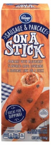 Kroger Sausage & Blueberry Pancake On A