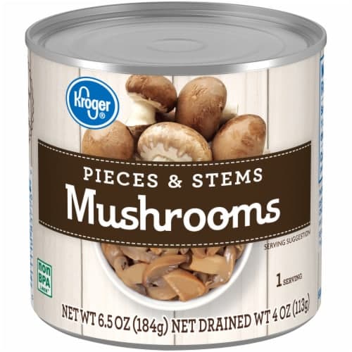 Kroger Canned Mushrooms Pieces & Stems