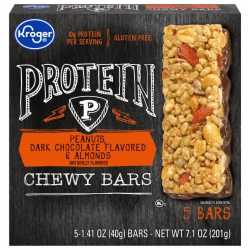 Kroger Dark Chocolate Peanut & Almonds Chewy Granola Bars
