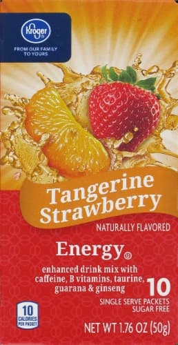 Kroger Tangerine Strawberry Energy Drink Mix