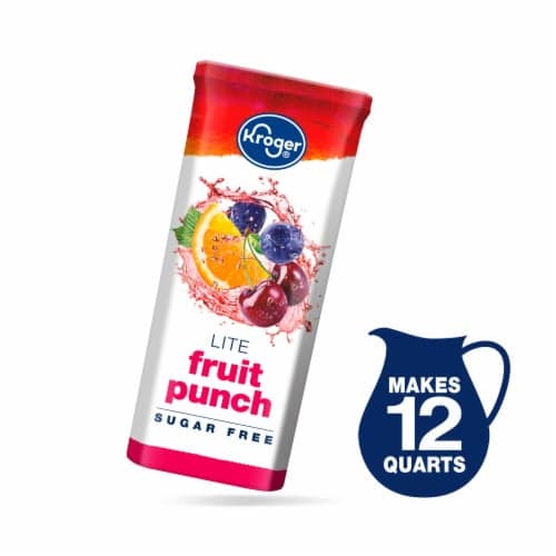Kroger Lite Fruit Punch Instant Drink Mix