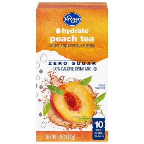 Kroger Peach Tea Zero Sugar Drink Mix