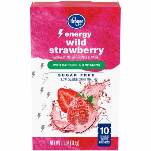 Kroger Energy Wild Strawberry Drink Mix