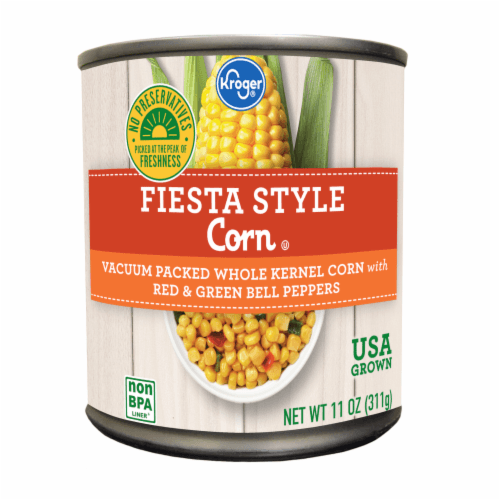 Kroger Fiesta Style With Bell Peppers Whole Kernel Corn