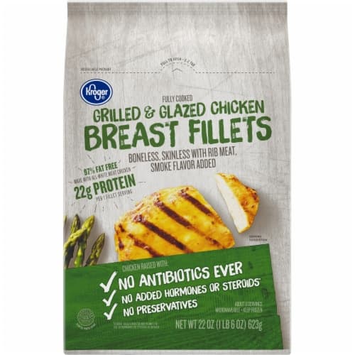 Kroger  Fully Cooked Grilled & Glazed Chicken Breast Fillets