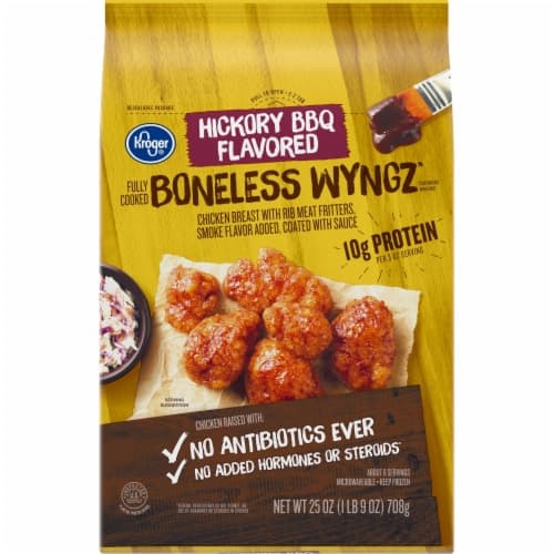 Kroger  Fully Cooked Boneless Hickory Bbq Chicken Wings