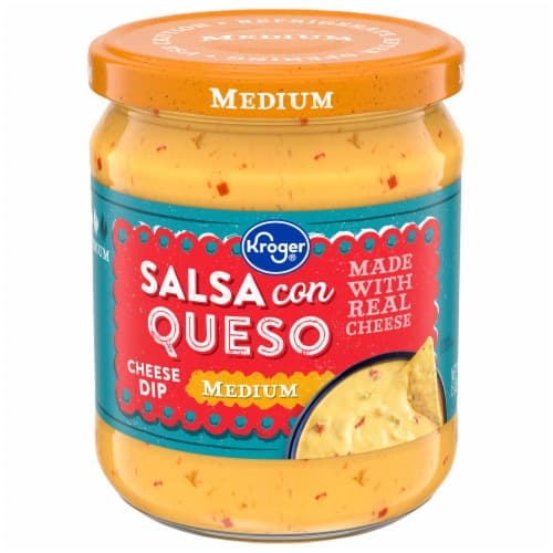 Kroger Medium Salsa Con Queso Cheese Dip