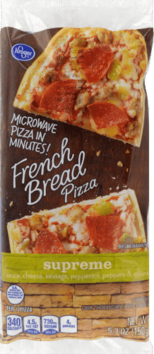 Kroger Microwave In Minutes! Supreme French Bread Pizza