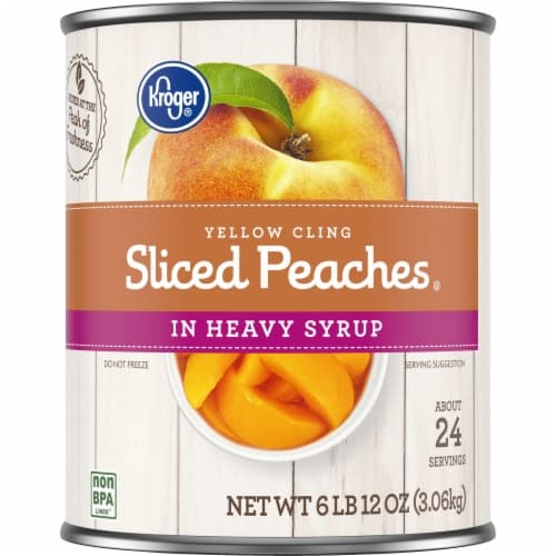 Kroger Canned Yellow Cling Sliced Peaches In Heavy Syrup Big Deal!