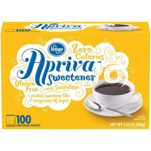 Kroger Apriva Zero Calorie Sweetener With Sucralose