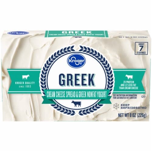 Kroger Greek Cream Cheese Spread & Greek Nonfat Yogurt
