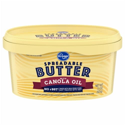 Kroger Spreadable Butter With Canola Oil