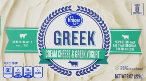 Kroger Greek Cream Cheese & Greek Yogurt
