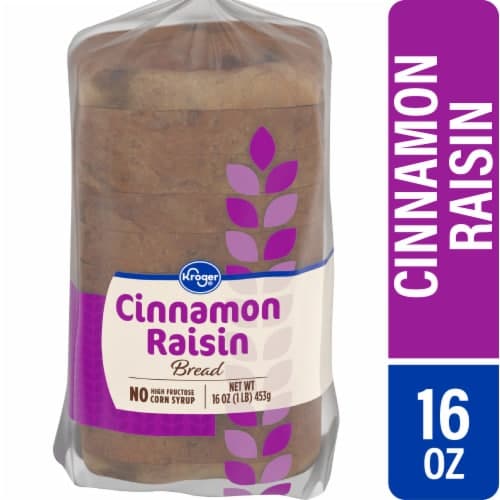 Kroger Round Top Cinnamon Raisin Bread