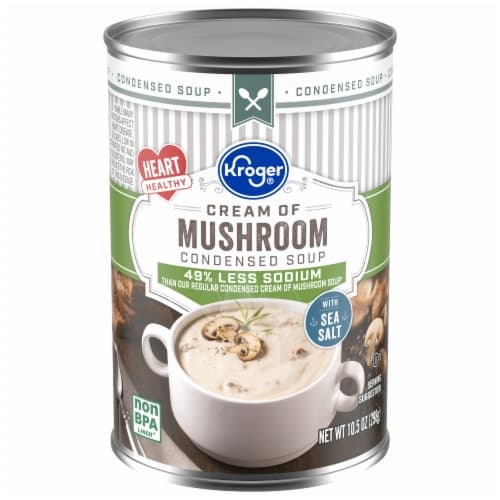 Kroger Reduced Sodium Cream Of Mushroom Condensed Soup