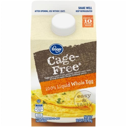 Kroger Cage Free Liquid Whole Eggs