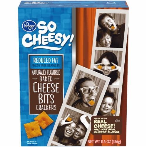 Kroger So Cheesy! Reduced Fat Baked Cheese Bits Crackers