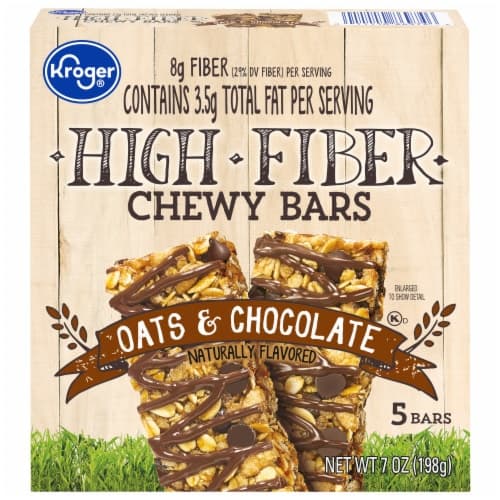 Kroger Oats & Chocolate Chewy Fiber Granola Bars