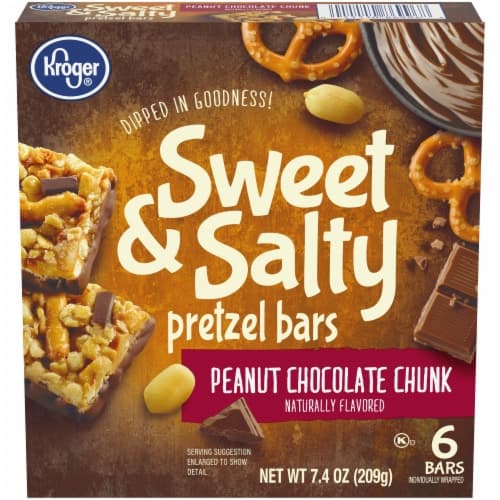 Kroger Sweet & Salty Peanut Chocolate Chunk Pretzel Bars