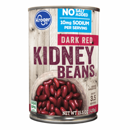 Kroger No Salt Added Dark Red Kidney Beans