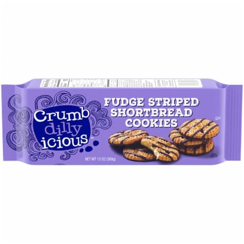 Crumbdillyicious Fudge Striped Shortbread Cookies