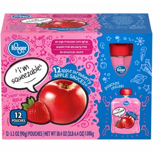 Kroger Apple Strawberry Applesauce Pouches