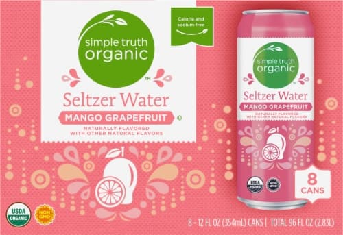 Simple Truth Organic Mango Grapefruit Flavored Seltzer Water